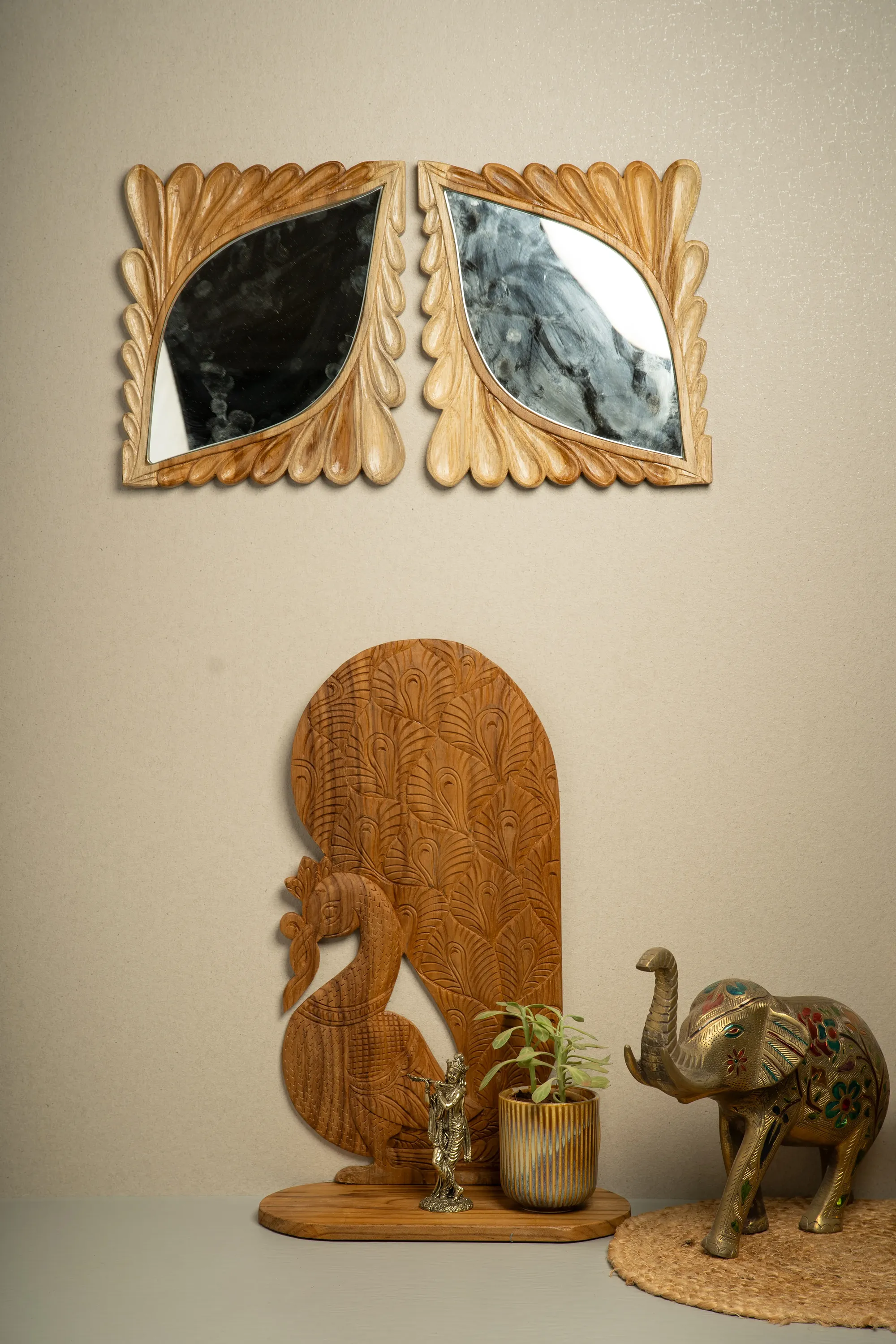 Leaf Mirror Pair view 2